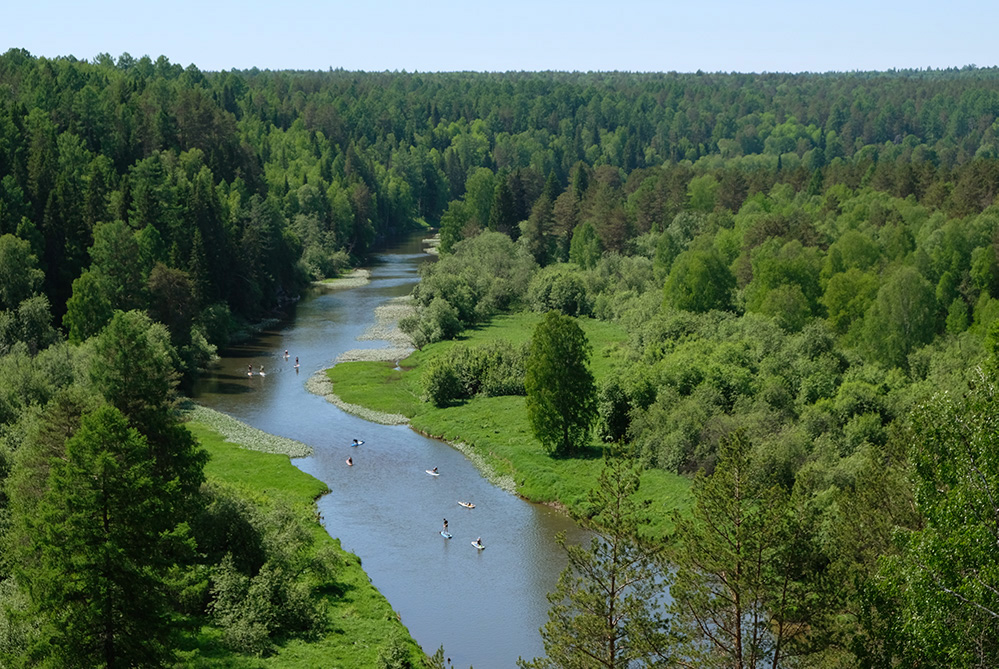 Река Серга - прекрасное место для динамичного и интересного водного путешествия. С мая по сентябрь здесь можно наблюдать множество туристов-водников